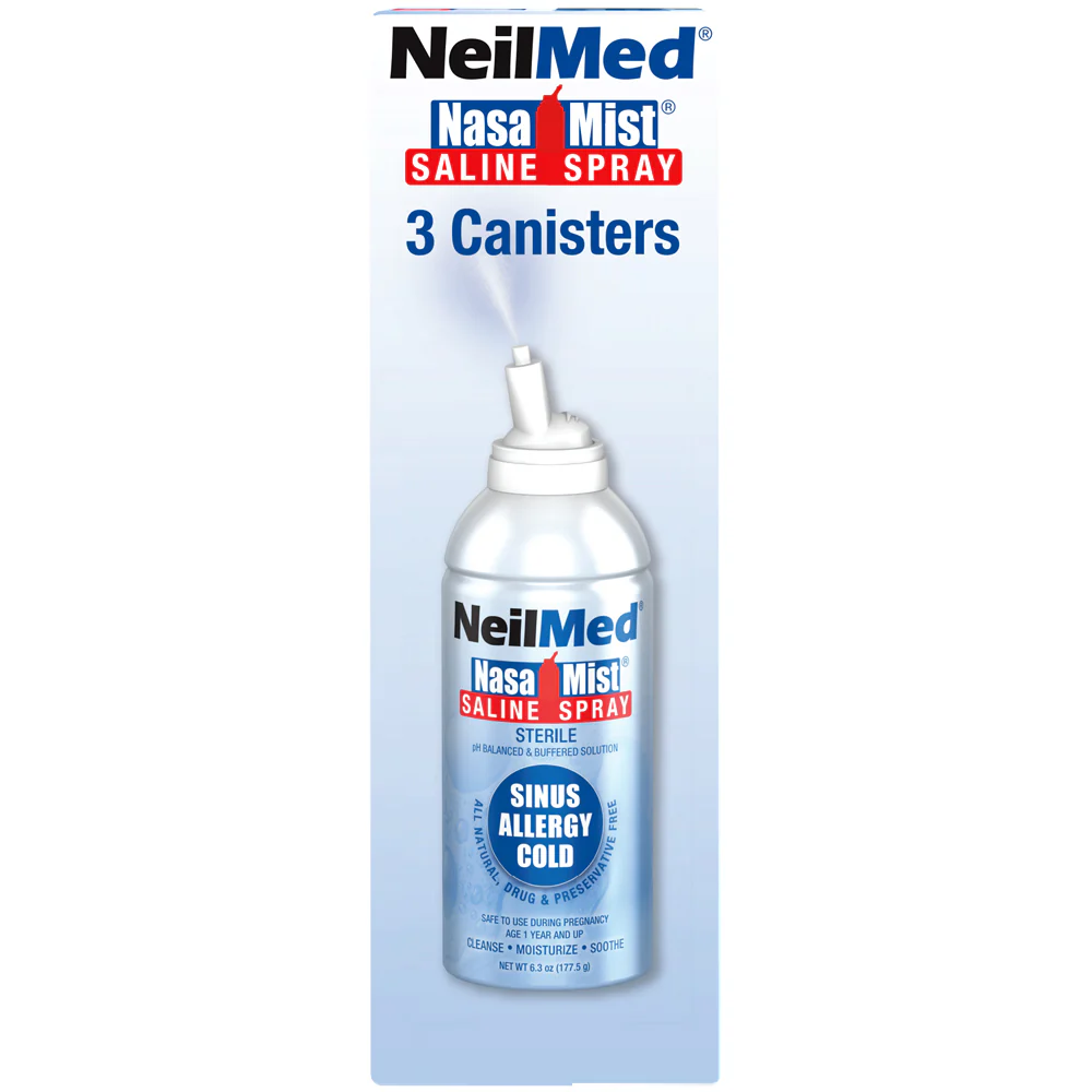 NasaMist Isotonic Saline Spray. Soothe, Moisturize and Cleanse using specially designed tip. 177mL Pack of 3 - Image 4