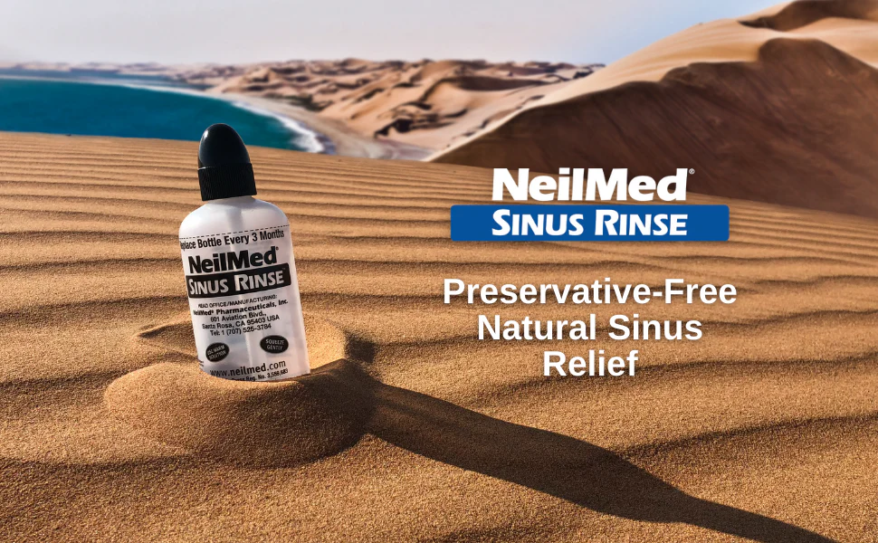 NeilMed Sinus Rinse Kit Combo Pack - 2 Sinus Rinse Bottles & 100 Premixed Packets for Nasal Allergies & Daily Hygiene pH Balanced Saline Solution for Sinus Pressure Relief Value Pack - Image 5