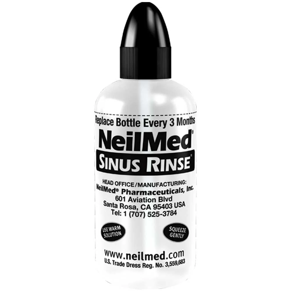 NeilMed Sinus Rinse Kit Combo Pack - 2 Sinus Rinse Bottles & 100 Premixed Packets for Nasal Allergies & Daily Hygiene pH Balanced Saline Solution for Sinus Pressure Relief Value Pack - Image 6