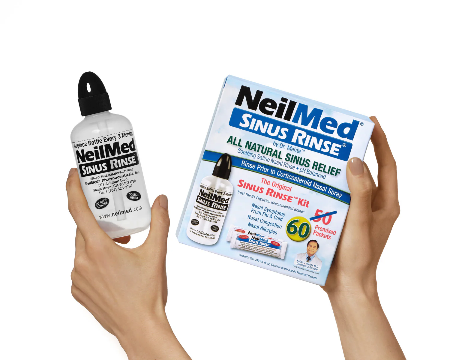 NeilMed Sinus Rinse Kit & NeilMed NasaDock Plus White - Image 3
