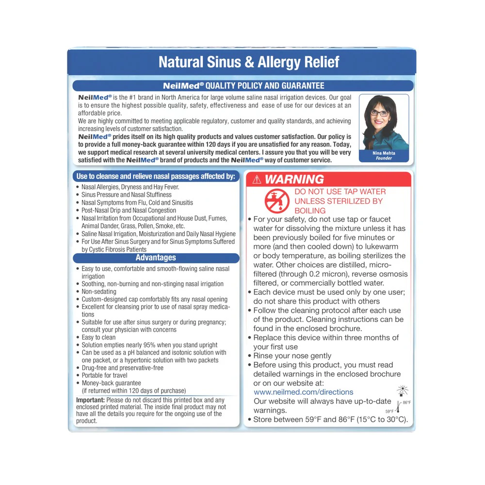 NeilMed Sinus Rinse Kit with 50 Packets - Image 3