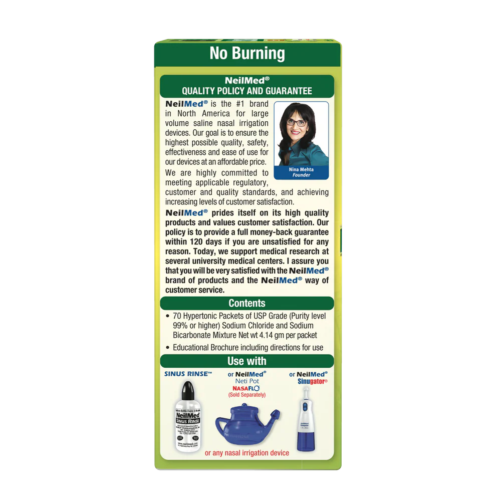 Sinus Rinse 70 Extra Strength Hypertonic Packets - Image 3