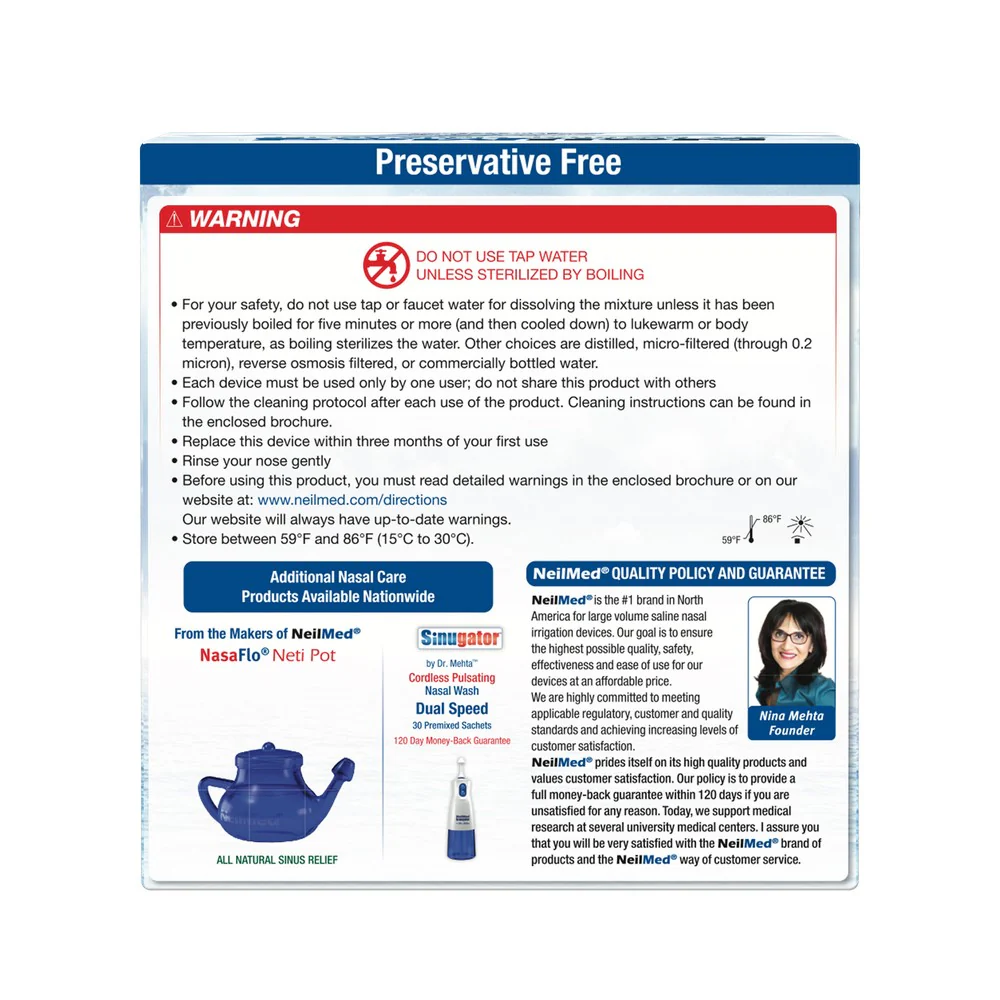 NeilMed Sinus Rinse Nasal Irrigation Bottles 3ct with NeilMed NasaDock Plus Drying Stand - Image 5